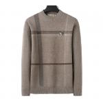 homme burberry pulls gilets big grid beige